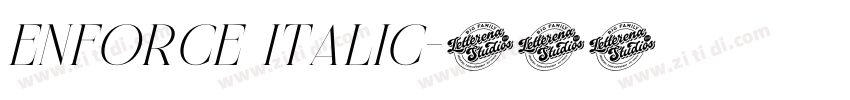 Enforce Italic字体转换 Enforce Italic字体转换